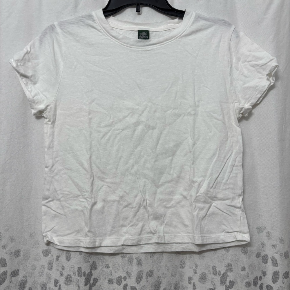 Wild Fable White Boxy Short Sleeve T-Shirt